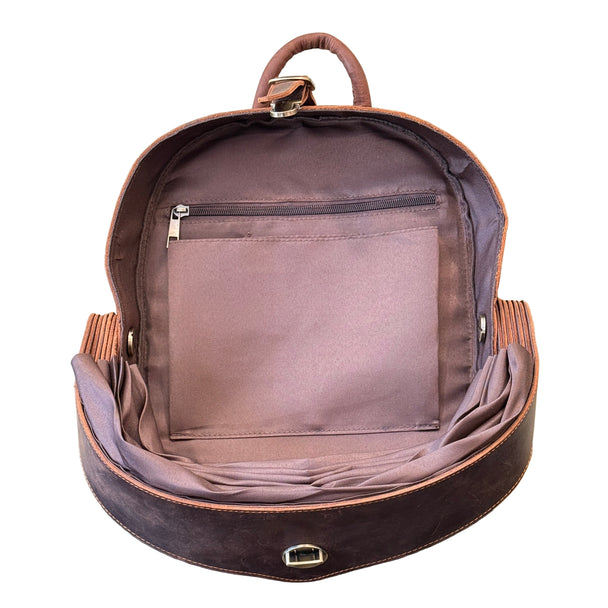 The Fifi Leather "Armadillo" Backpack