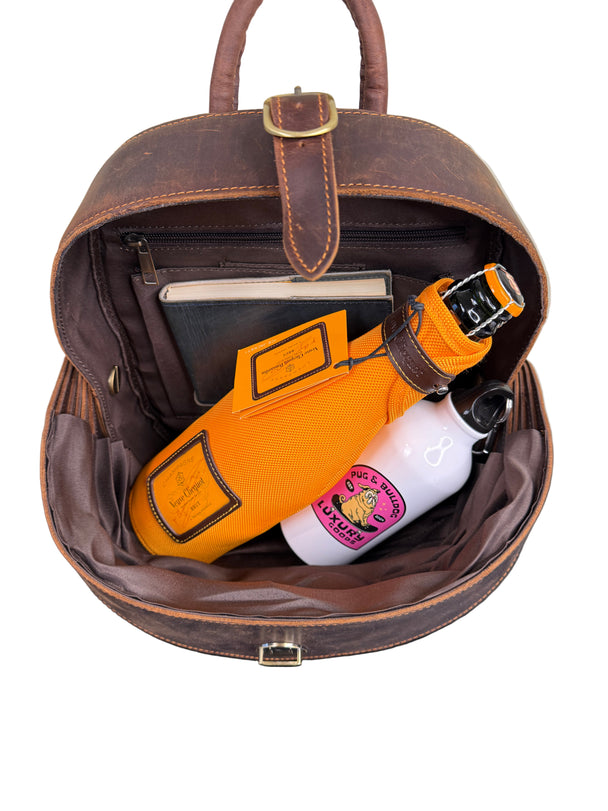 The Fifi Leather "Armadillo" Backpack