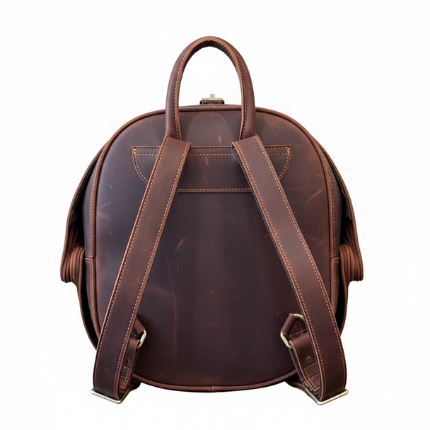 The Fifi Leather "Armadillo" Backpack