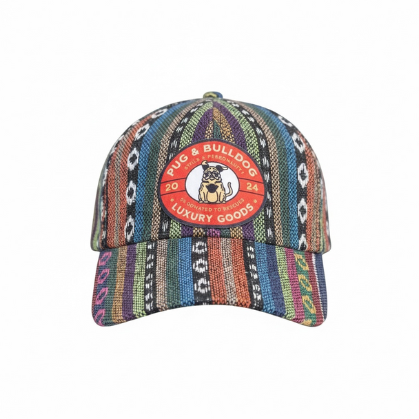 Bohemian Striped "O" Ball Cap
