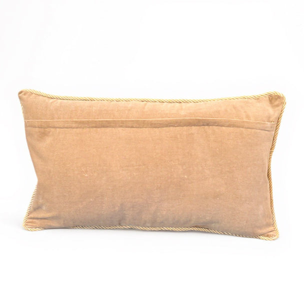 Champagne Needlepoint Pillow