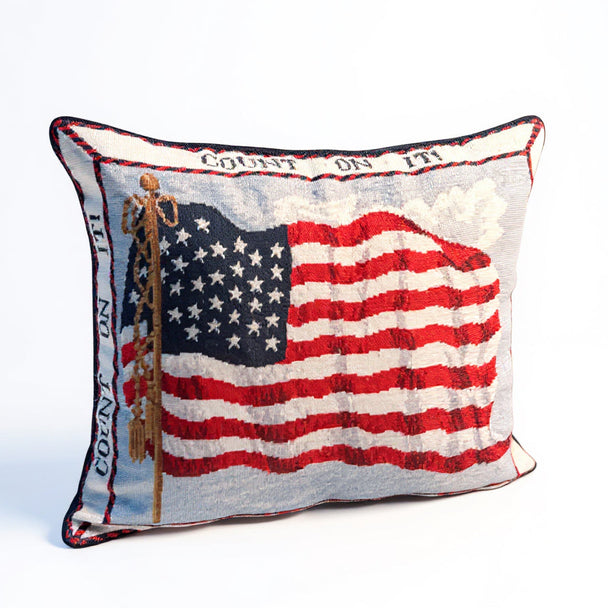 "Count on America" Needlepoint Pillow