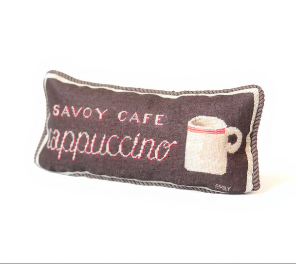 Cappuccino Needlepoint Pillow